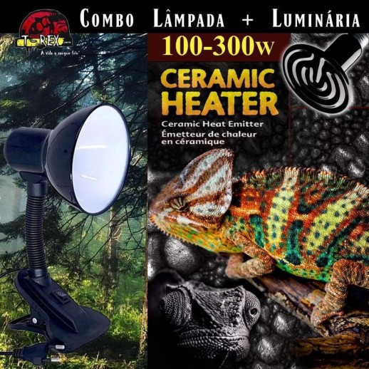 lampada de ceramica para repteis