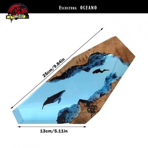 Peça de decoração em resina